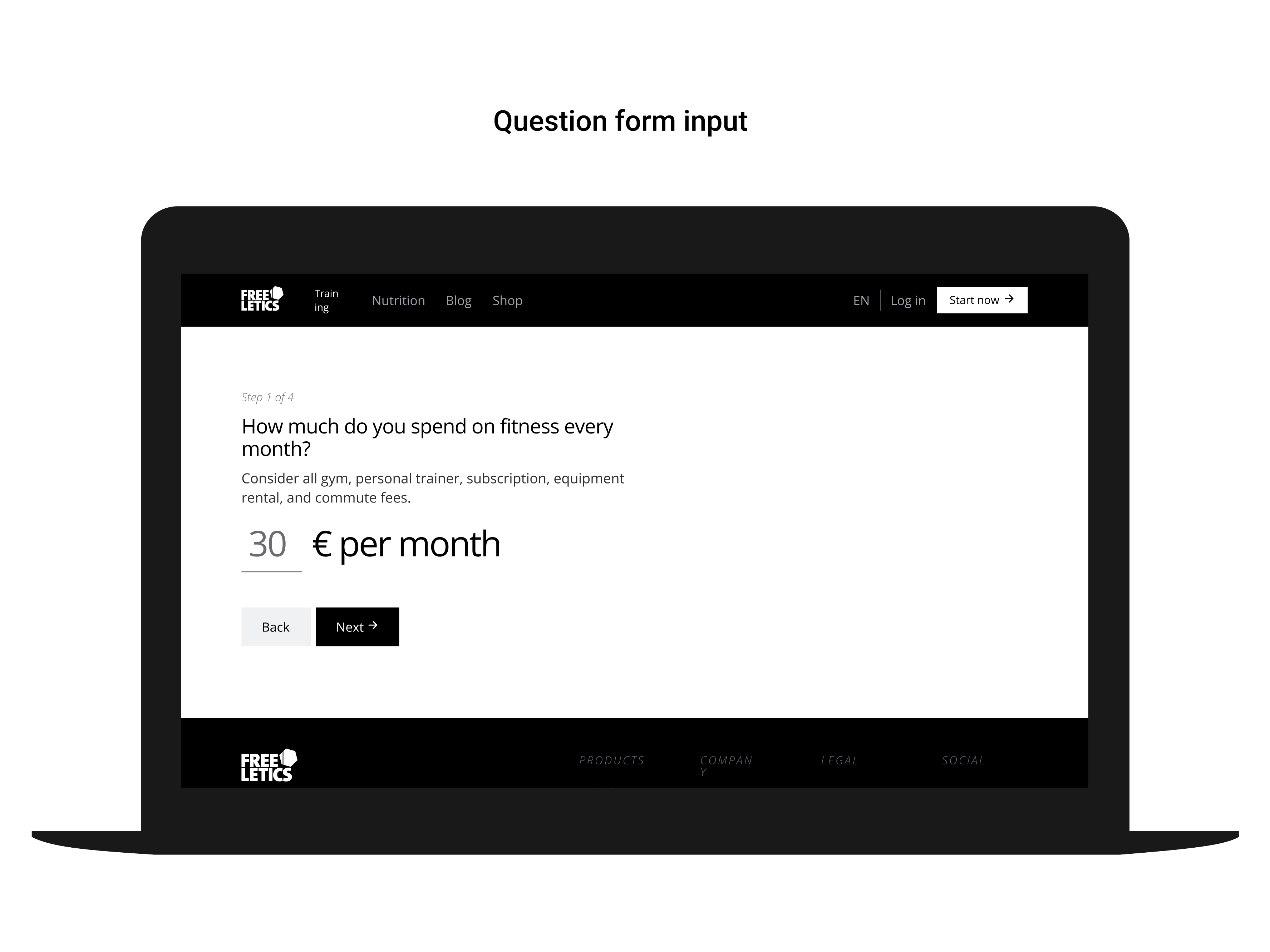 freeletics portfolio