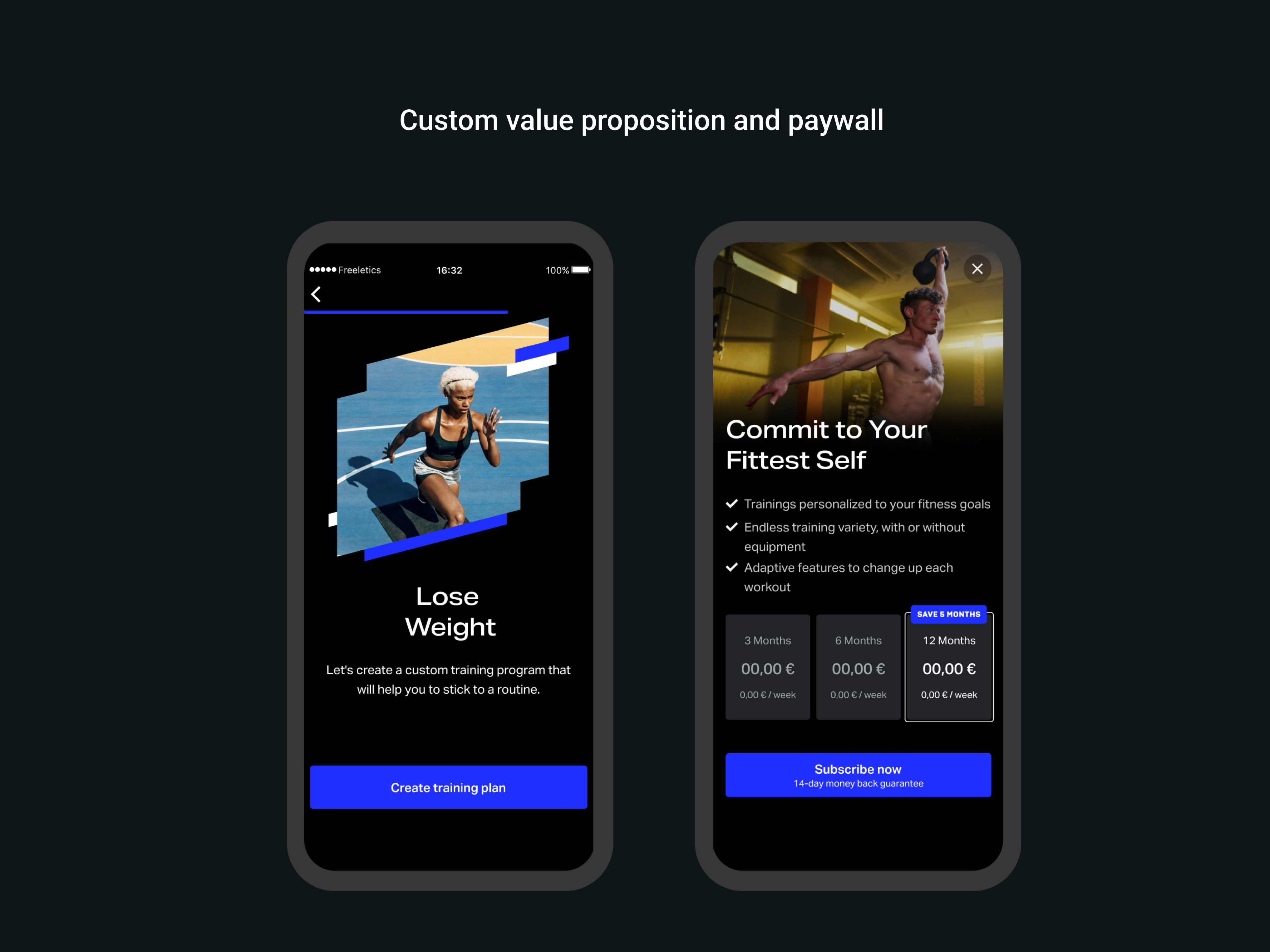 freeletics portfolio