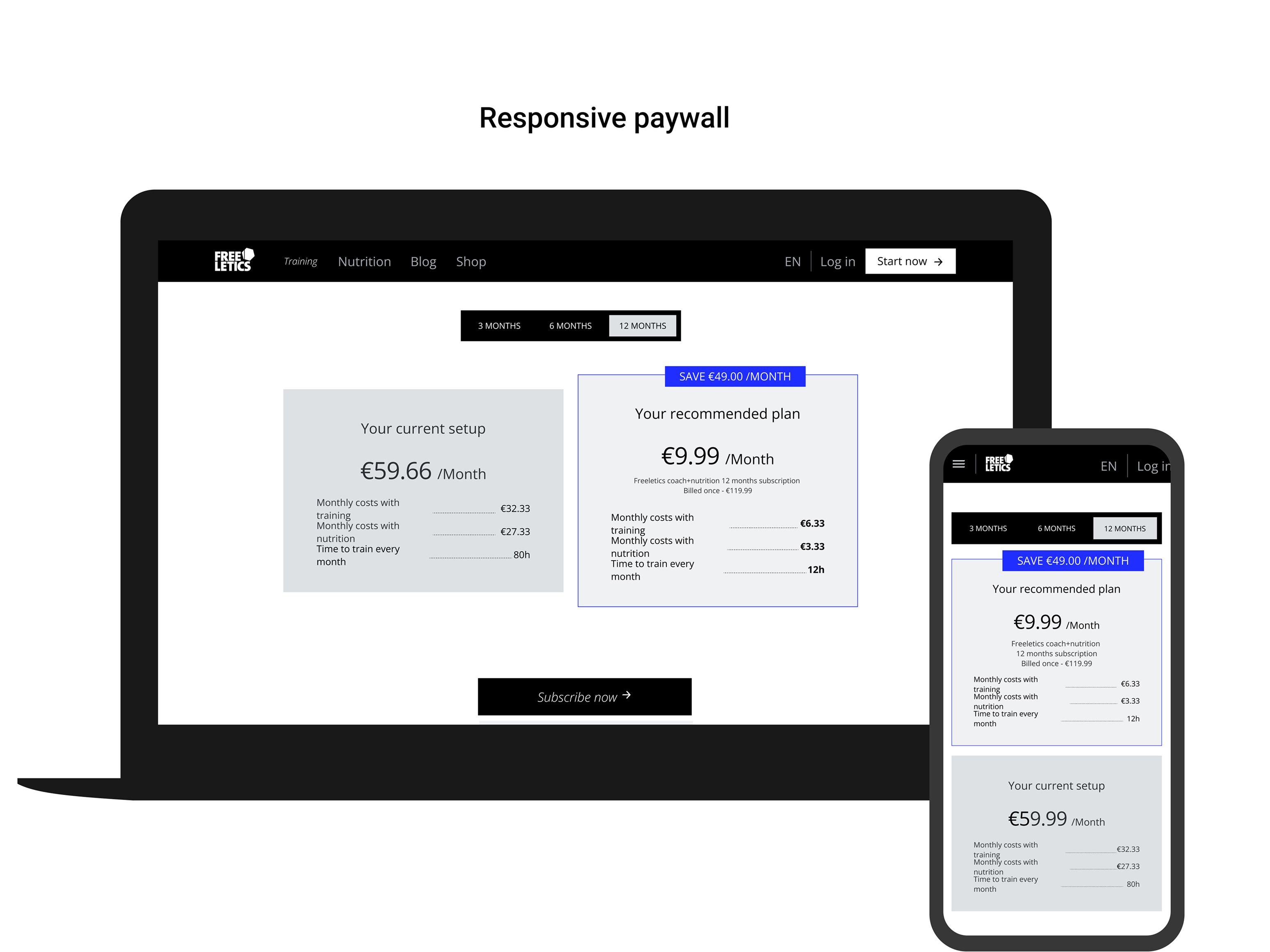 freeletics portfolio